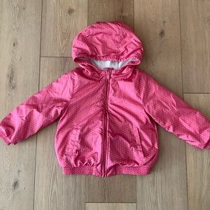Gap Kids Pink and White Polka Dot Jacket.